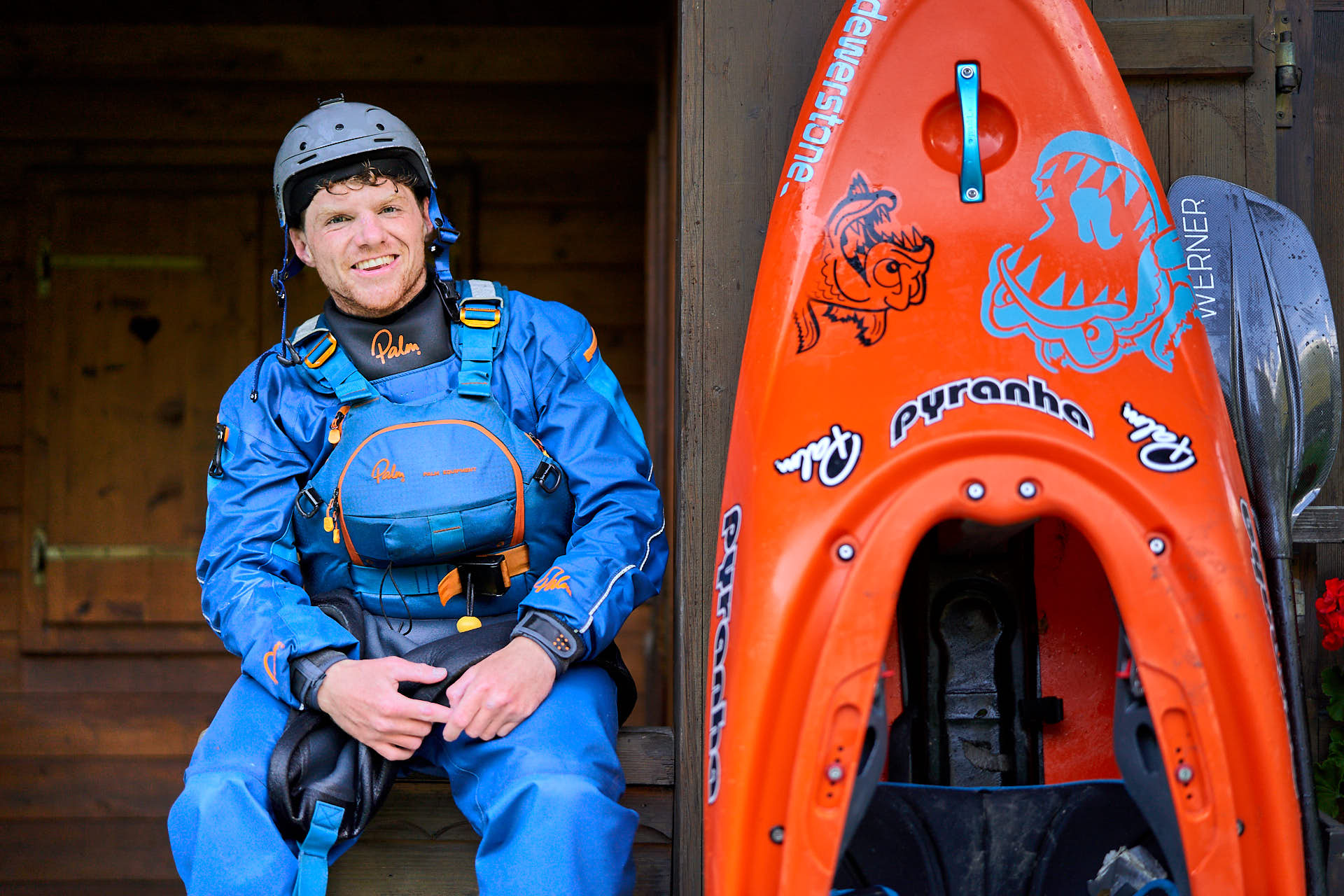 Wildwasser/Kayak Fotoshooting mit Bren Orton im Oetztal, Österreich